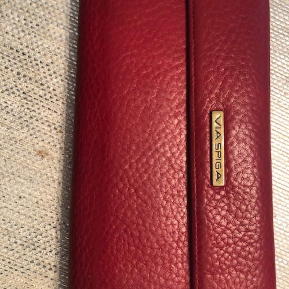 Via Spiga Red Leather Wallet